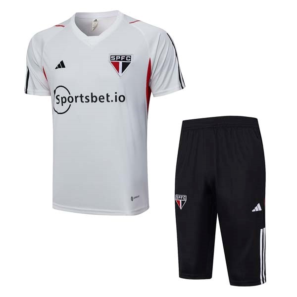 Camiseta Entrenamiento Sao Paulo Conjunto Completo 2023/24 Blanco